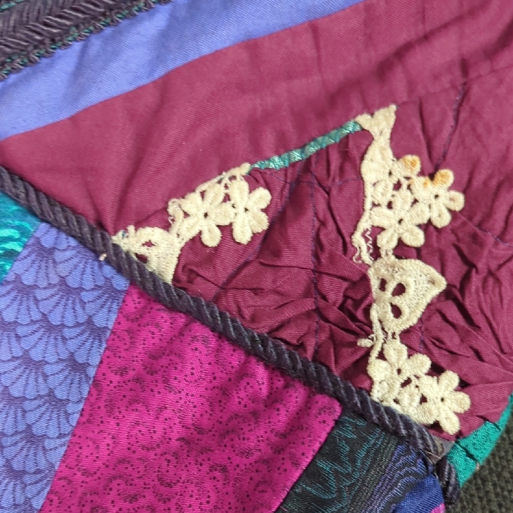 Vibrant Multicolor Women's Patchwork Jacket Vtg. - image 3